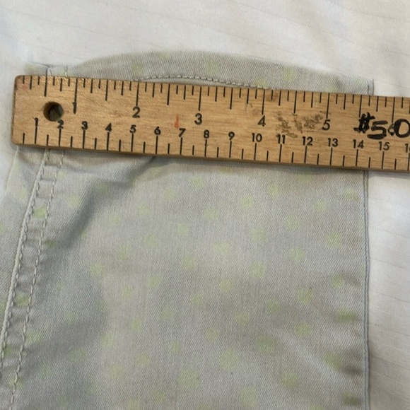 SO brand size 9 Womens pants small light yellow print dots Light Khaki Casual - Picture 16 of 16